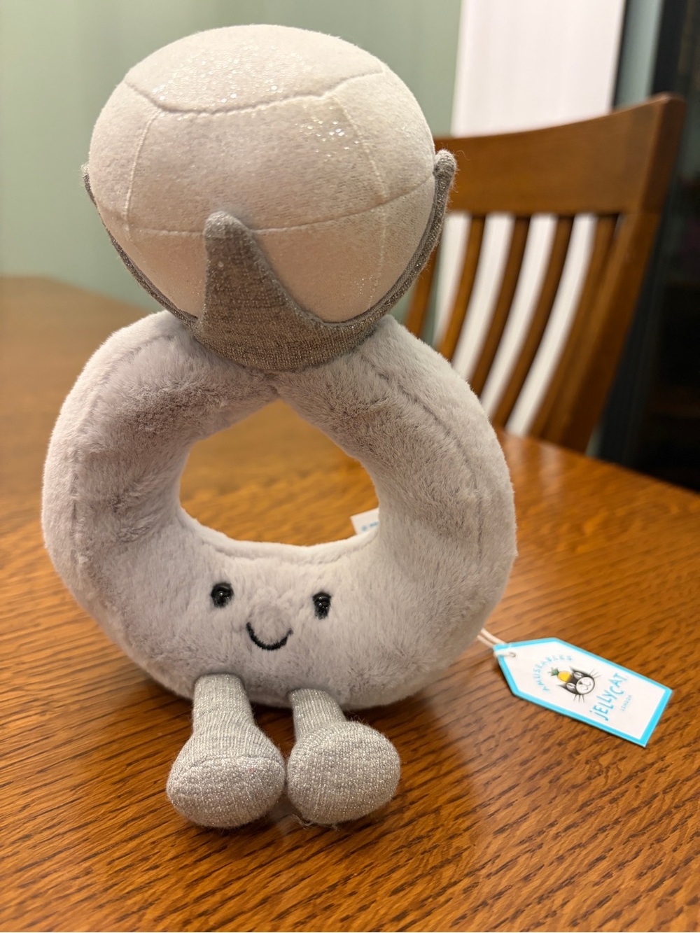 Jellycat Amuseables Diamond Wedding Ring NWT